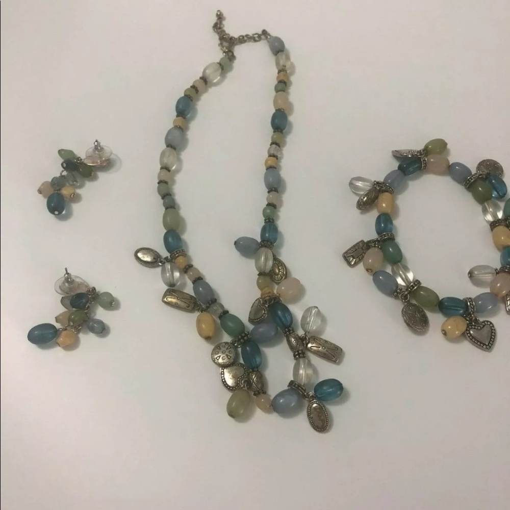 Jewelry Set: Necklace, Earrings,Bracelet